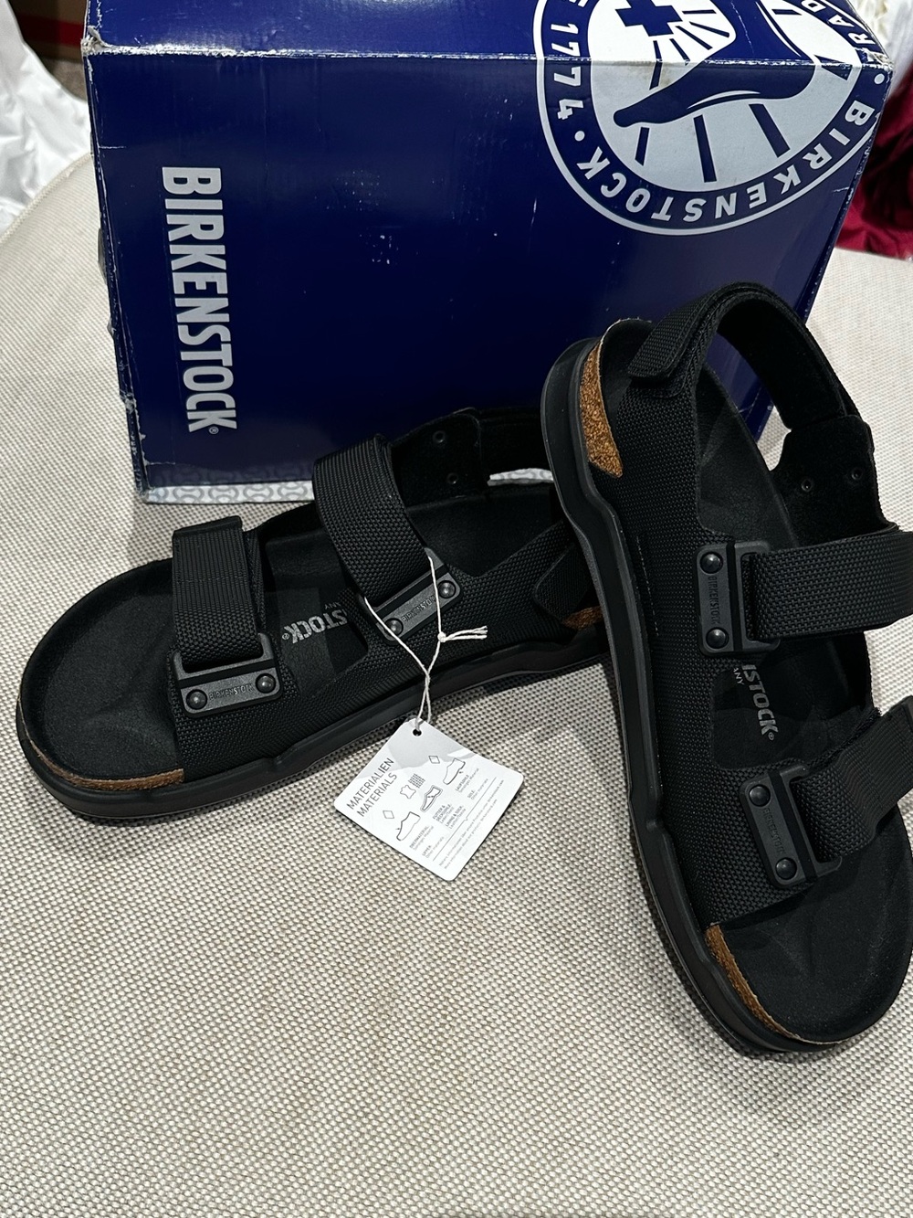 BIRKENSTOCK Men's size 11 Tatacoa Futura Black Sport Sandals Reg Fit NEW $170